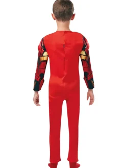 Iron Man Deluxe kostume med maske str. 5-6 år><noscript><img width=