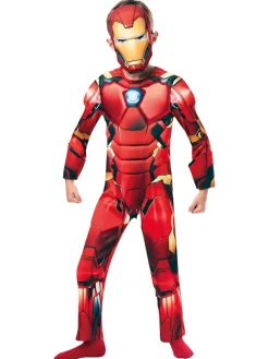Iron Man Deluxe kostume med maske str. 7-8 år>Marvel