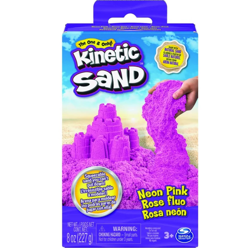 Kinetic Sand Neonboks med Primærfarver> Outlet