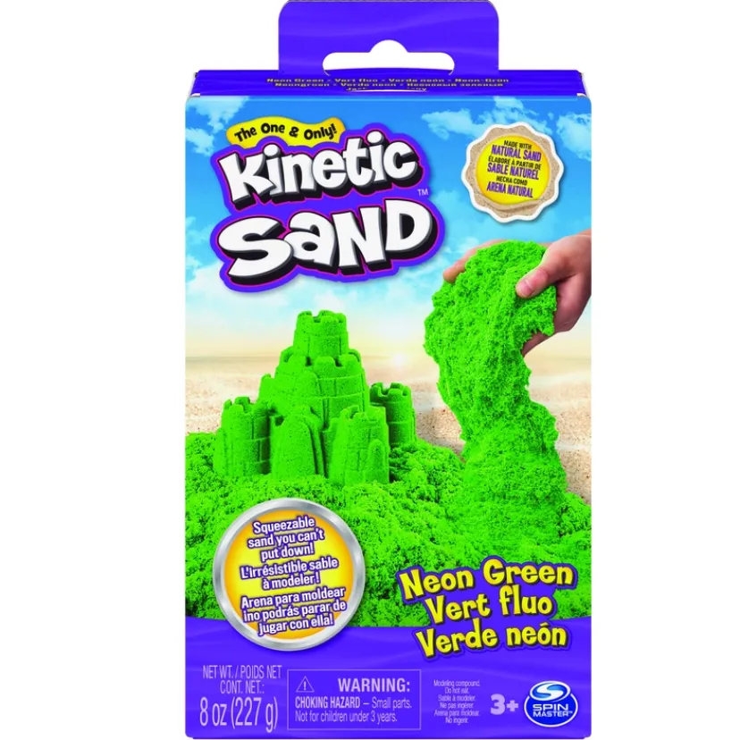 Kinetic Sand Neonboks med Primærfarver> Outlet