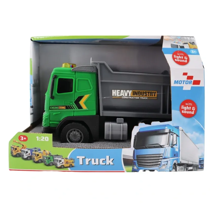 Lastbil med lys og lyd 1:20> Best