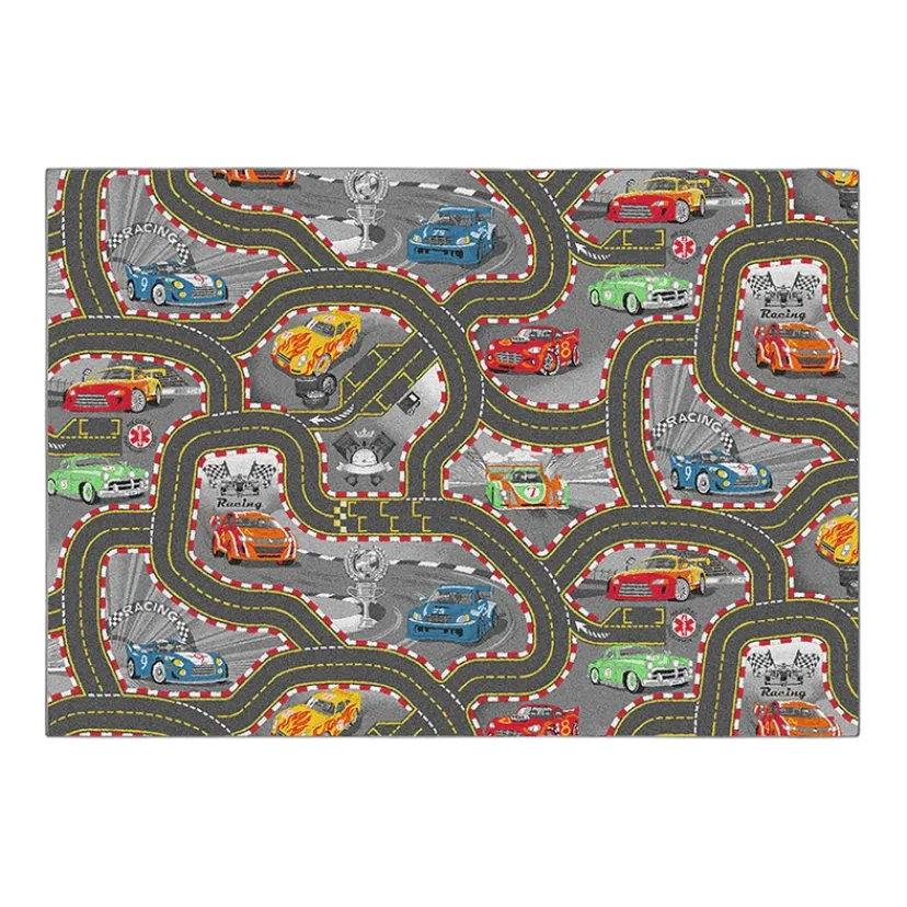 Legetæppe - Racer bane - 140 x 200 cm> Clearance