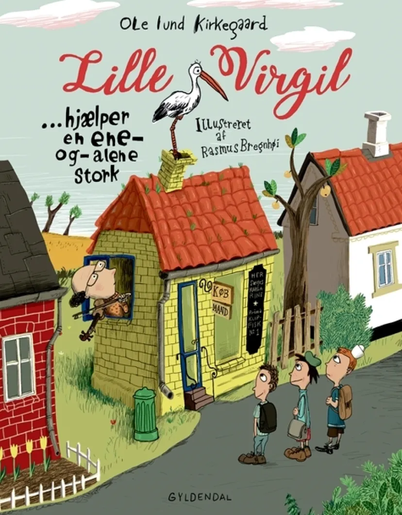 Lille Virgil hjælper en ene-og-alene stork>