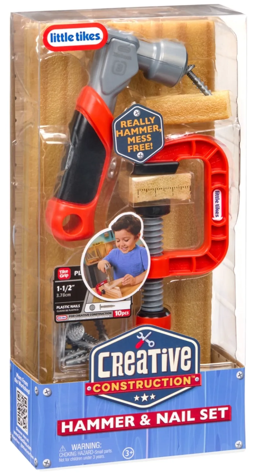 Little Tikes Creative Construction hammer- og sømsæt>