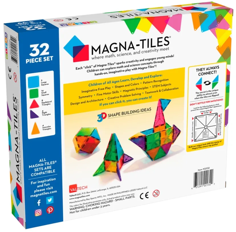 MAGNA-TILES Classic 32 stk.>MAGNATILES Hot