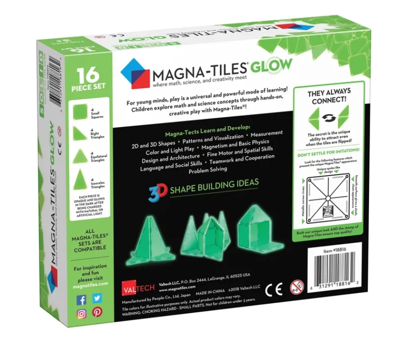 MAGNA-TILES Glow expansion sæt 16 stk>MAGNATILES New