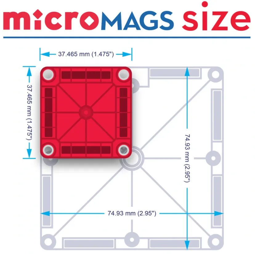 MAGNA-TILES micro MAGS Travel Tin case>MAGNATILES Best