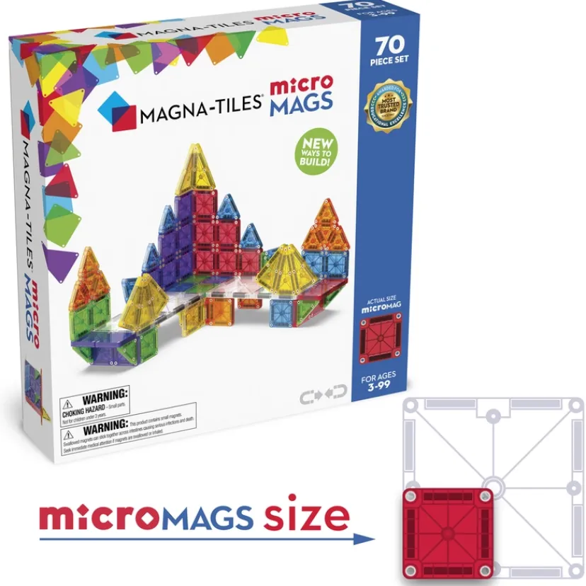 MAGNA-TILES microMAGS 70 stk>MAGNATILES Hot