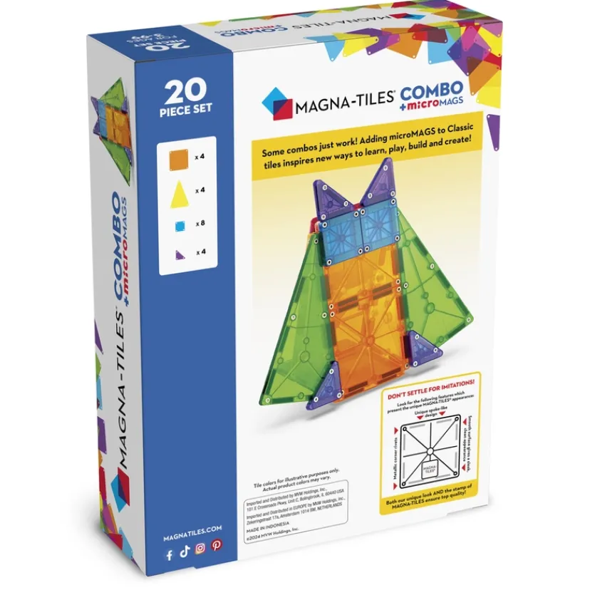 MAGNA-TILES microMAGS Combo 20 stk>MAGNATILES Discount