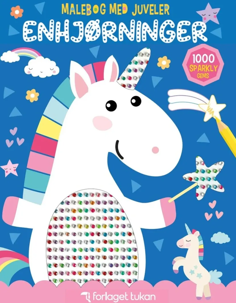 Malebog med juveler: Enhjørninger> Discount