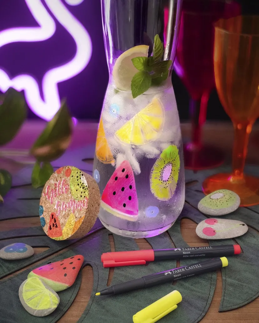 Marker neon til sten glas plastik>Faber-Castell Discount