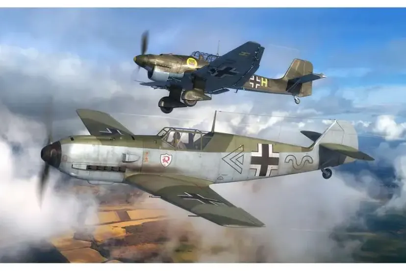 Messerschmitt Bf109E & Junkers Ju87B Stuka 1:144>Revell Outlet