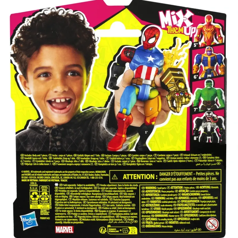 Mixmashers Spiderman basic figur>Avengers