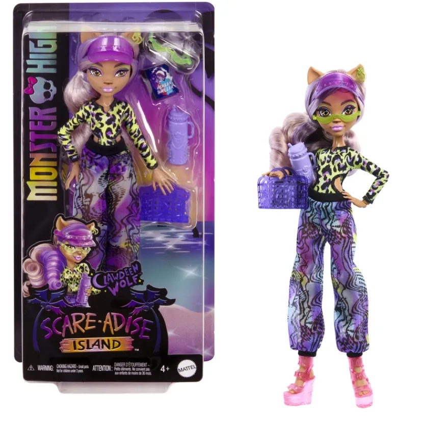 Scare-adise Island Clawdeen Doll>Monster High
