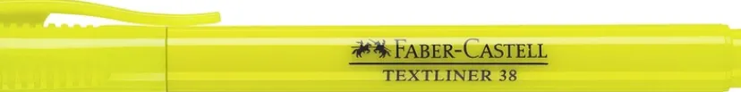 Overstregningspen textliner 38 gul>Faber-Castell Online