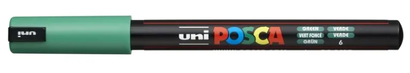Paintmarker Uni pc-1mr grøn>POSCA New