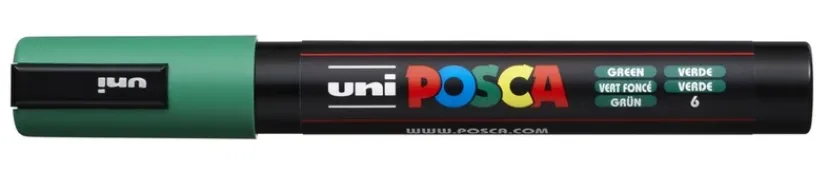 Paintmarker Uni pc-5m grøn>POSCA Online