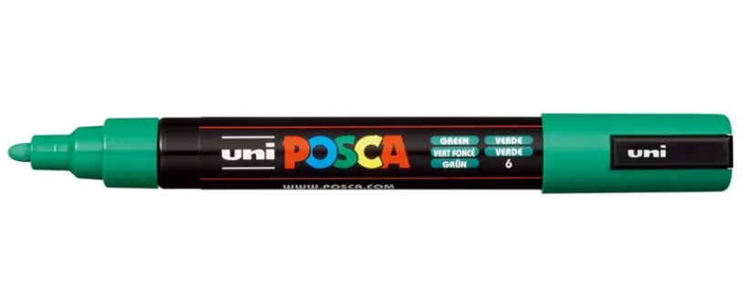 Paintmarker Uni pc-5m grøn>POSCA Online