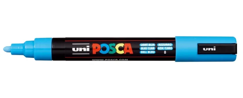 Paintmarker Uni pc-5m lys blå>POSCA Sale