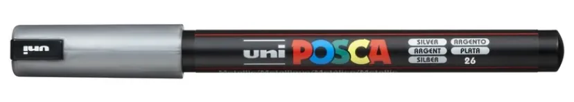 Paintmarker Uni pc-1mr sølv>POSCA New