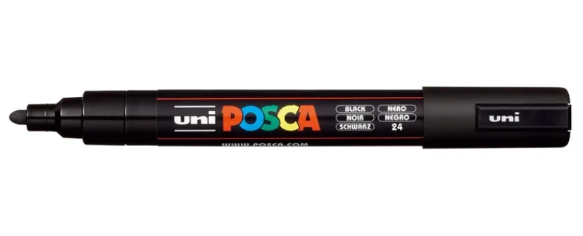 Paintmarker Uni pc-5m sort>POSCA