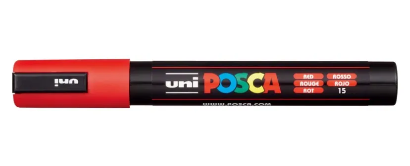 Paintmarker Uni pc-5m rød>POSCA Sale