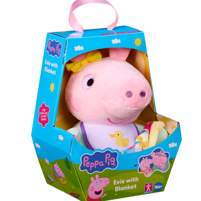 PEPPA PIG PLUSH BLANKET EVIE>Gurli Gris Clearance