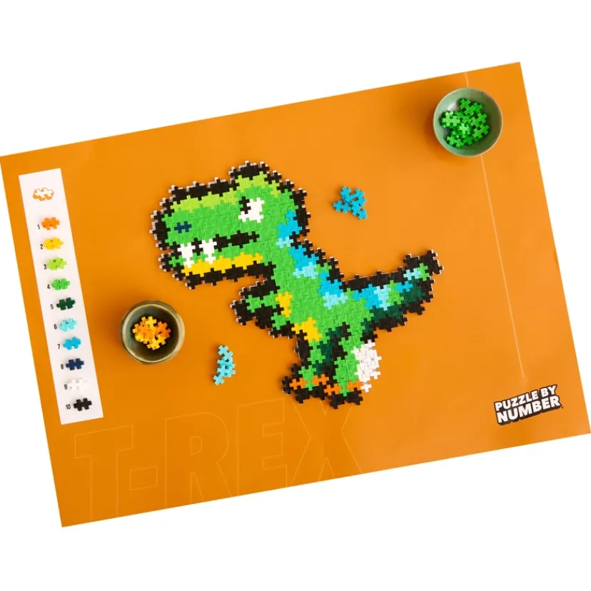Plus-Plus Puzzle By Number T-Rex 250 pcs>Plus Plus Outlet