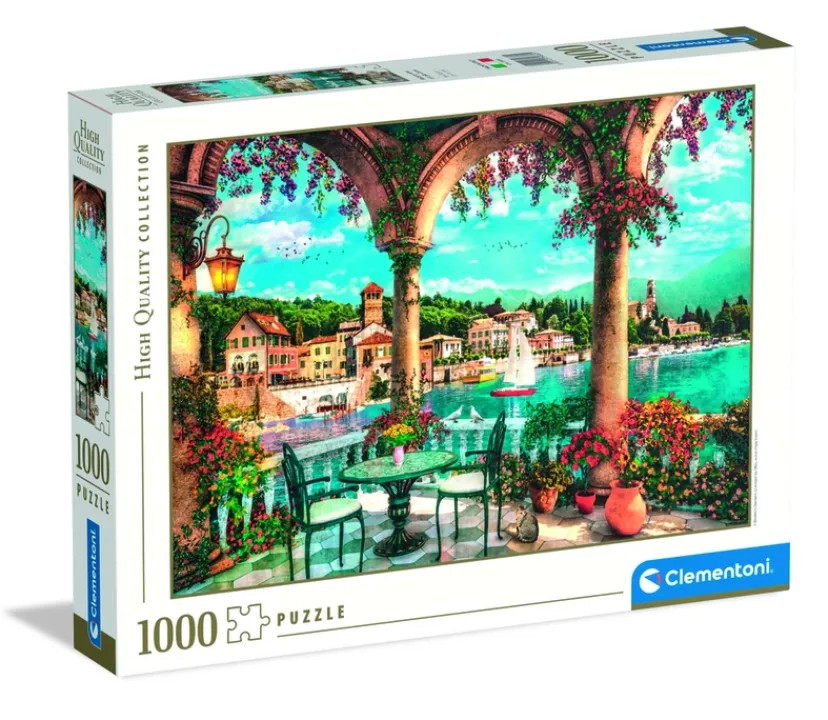 Puslespil Balcony view of Lake Como 1000 brikker>Clementoni Sale