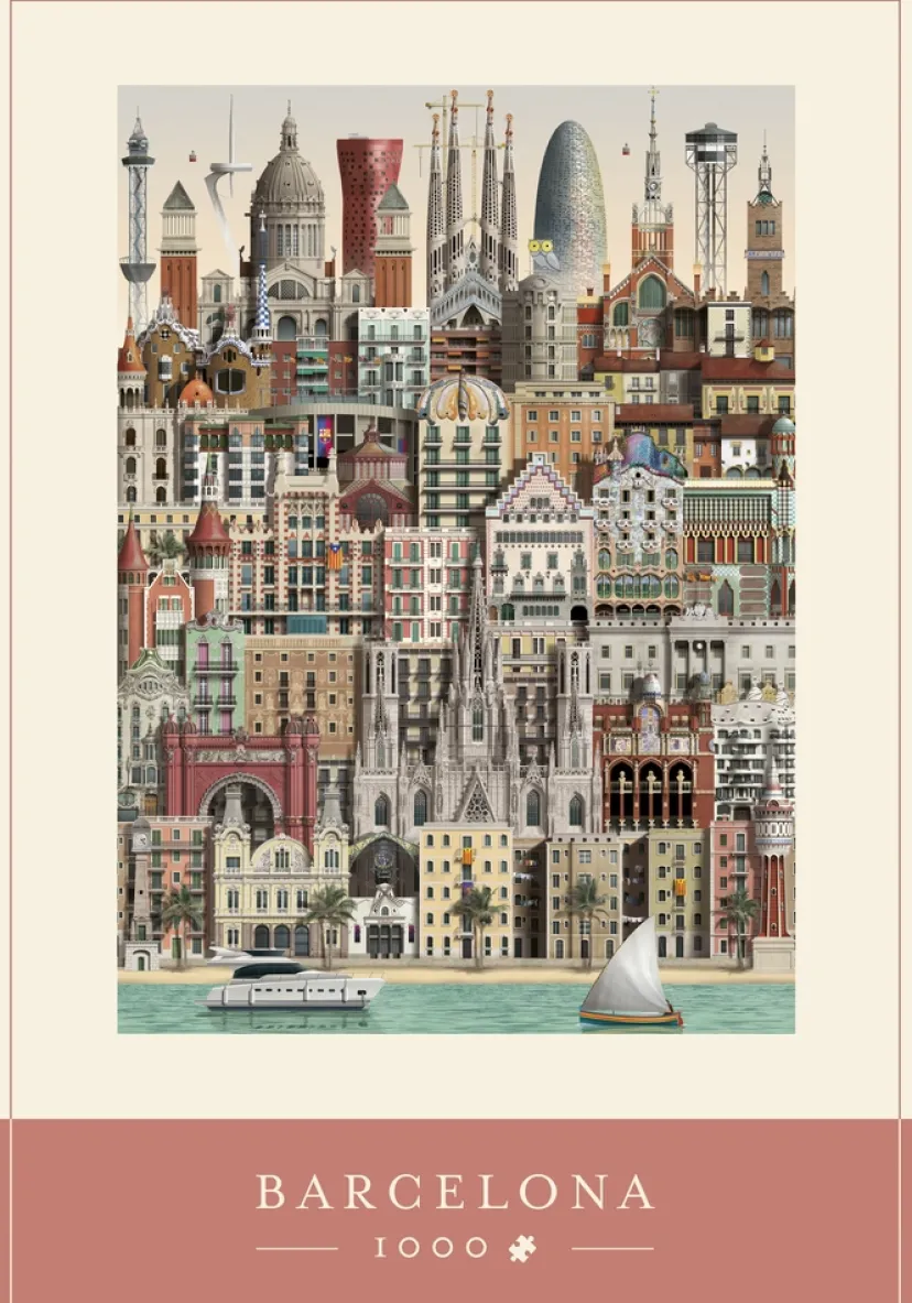 Puslespil barcelona 1000 brikker>Martin Schwartz Discount
