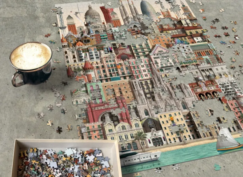 Puslespil barcelona 1000 brikker>Martin Schwartz Discount