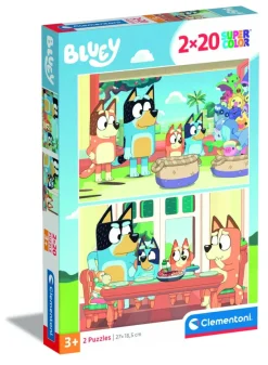 Puslespil Bluey 2x20 brikker>Clementoni Outlet