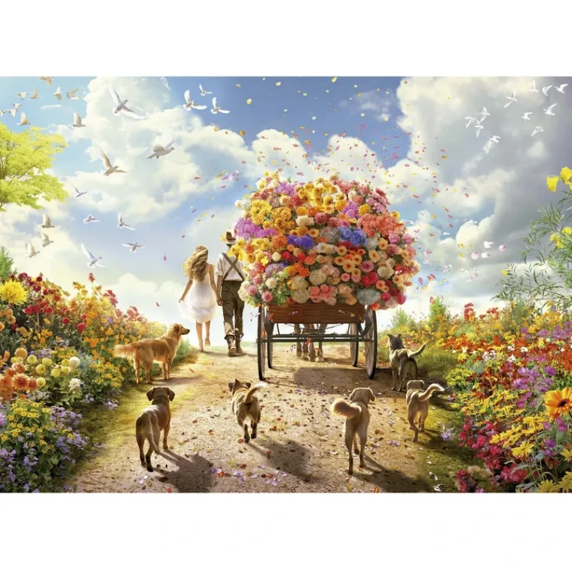 Puslespil carrying flowers 1000 brikker>Educa Outlet
