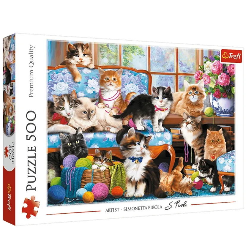 Puslespil Cat family 500 brikker>TREFL New