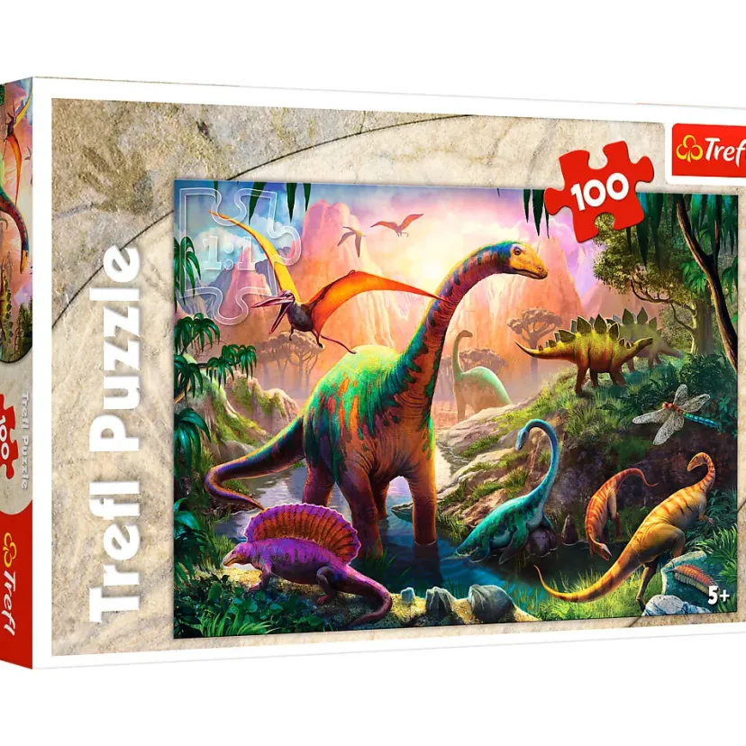 Puslespil Dinosaurs land 100 brikker>TREFL Outlet