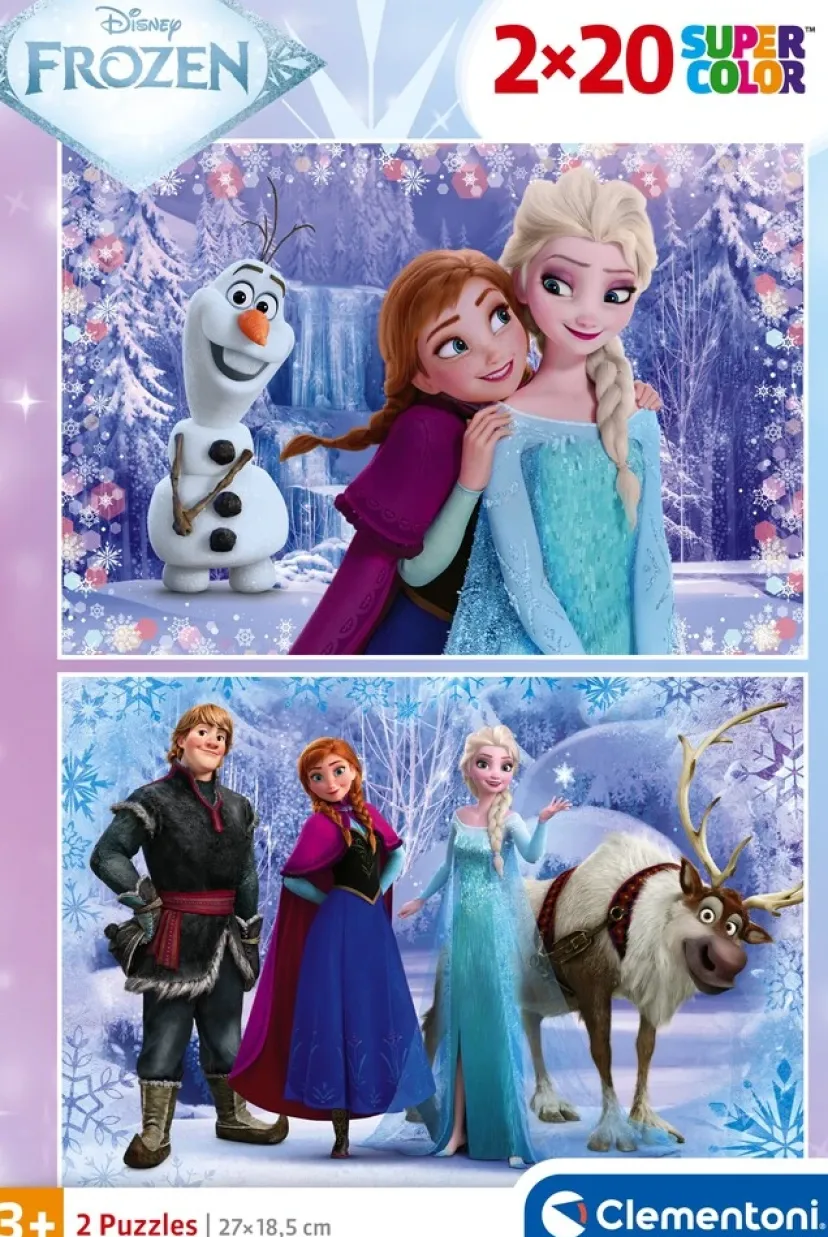 Puslespil Frozen 2x20 brikker>Clementoni Hot