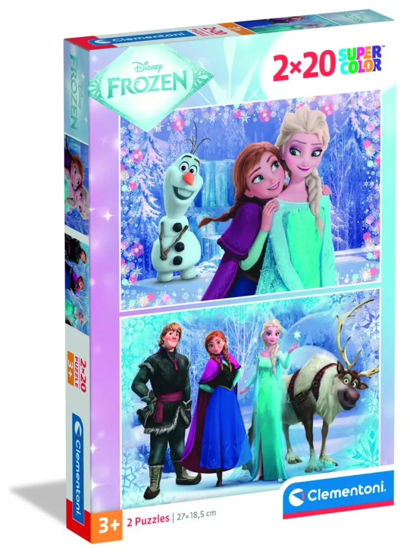 Puslespil Frozen 2x20 brikker>Clementoni Hot
