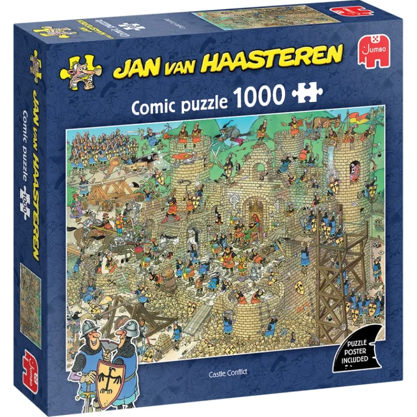 PUSLESPIL JVH CASTLE CONFLICT 1000 BRIKKER>Jan Van Haasteren