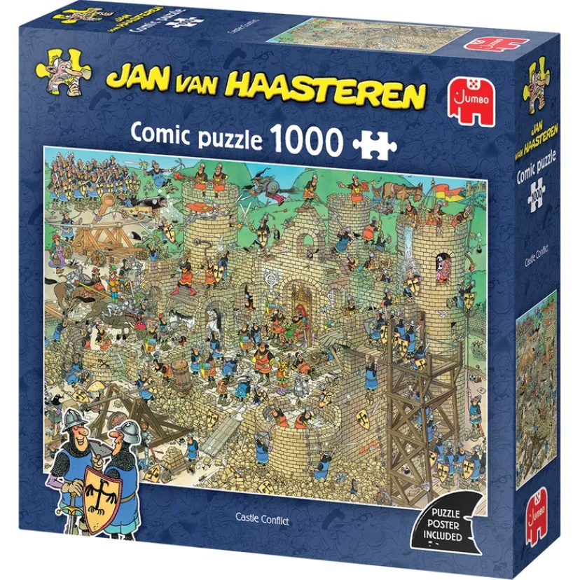 PUSLESPIL JVH CASTLE CONFLICT 1000 BRIKKER>Jan Van Haasteren