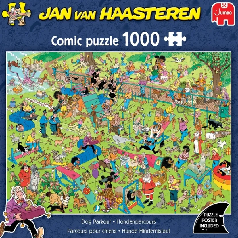 Puslespil JvH Dog Parkour 1000 brikker>Jan Van Haasteren Sale