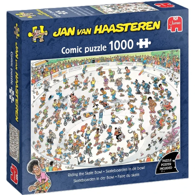 Puslespil JvH Riding the Skate Bowl 1000 brikker>Jan Van Haasteren Online