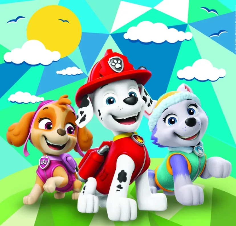 Puslespil Paw Patrol 3x48 brikker>Clementoni Clearance