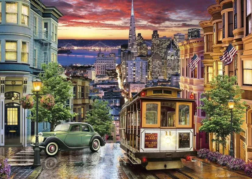 PUSLESPIL SAN FRANCISCO 3000 BRIKKER>Clementoni Outlet