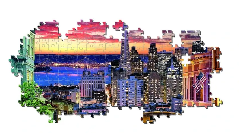 PUSLESPIL SAN FRANCISCO 3000 BRIKKER>Clementoni Outlet