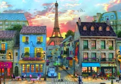 Puslespil Streets of Paris 1000 brikker>Clementoni Discount
