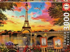 Puslespil sunset in paris 3000 brikker>Educa Best