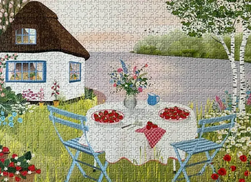 Puslespil sweet strawberries 1000 brikker>ViSSEVASSE New