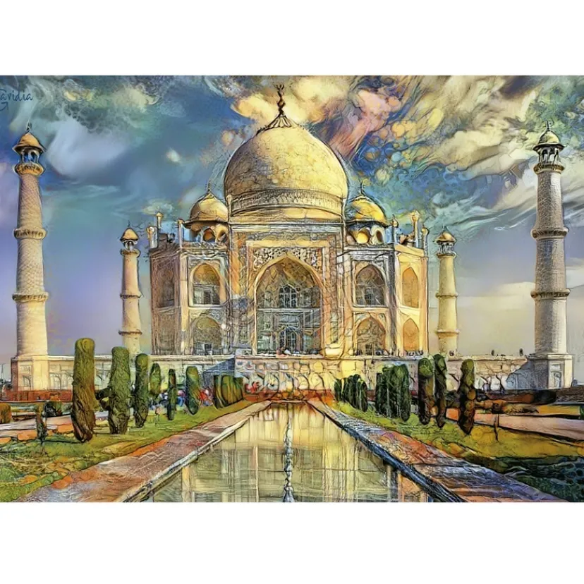 Puslespil Taj Mahal 1000 brikker>Educa Online