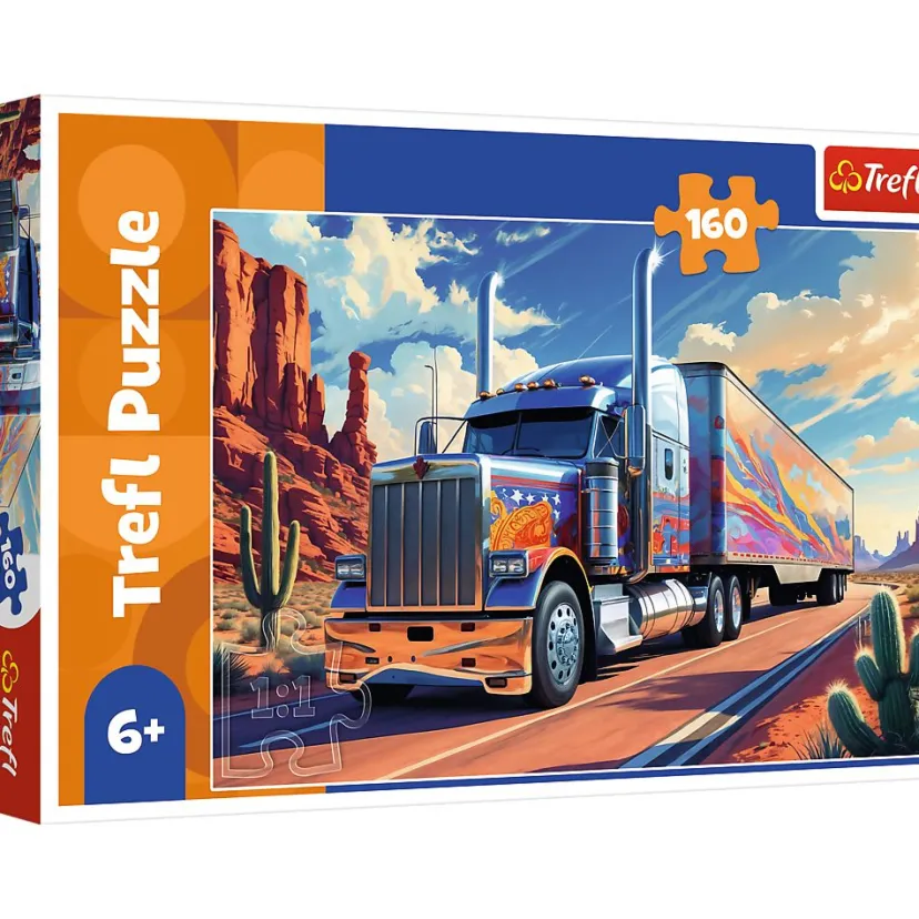 Puslespil Truck on the road 160 brikker>TREFL Discount
