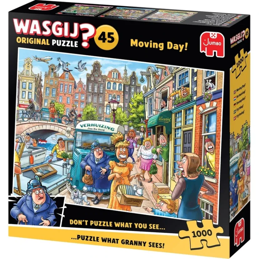 Puslespil Original 45 Moving Day! 1000 brikker>Wasgij Clearance